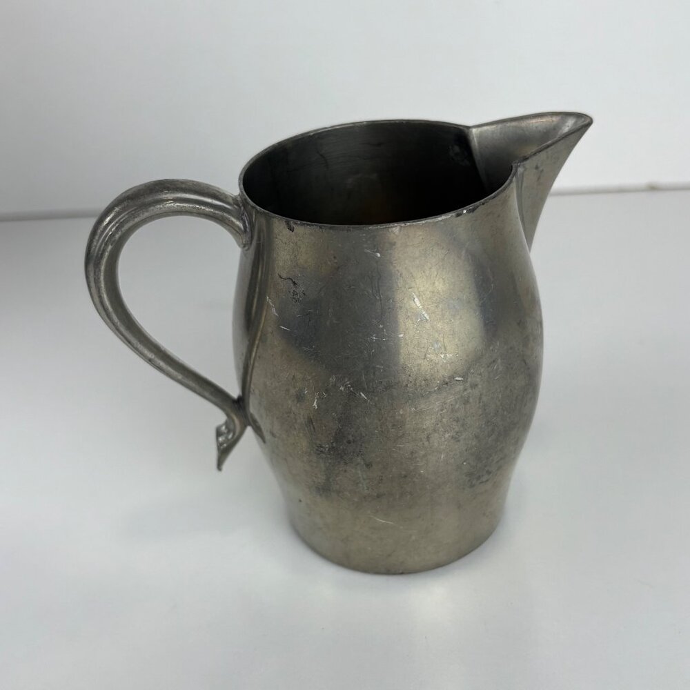 Vintage Insico Pewter Creamer Pitcher 519 Small 5 Oz‎ Rustic Farmhouse Decor - Picture 3 of 6
